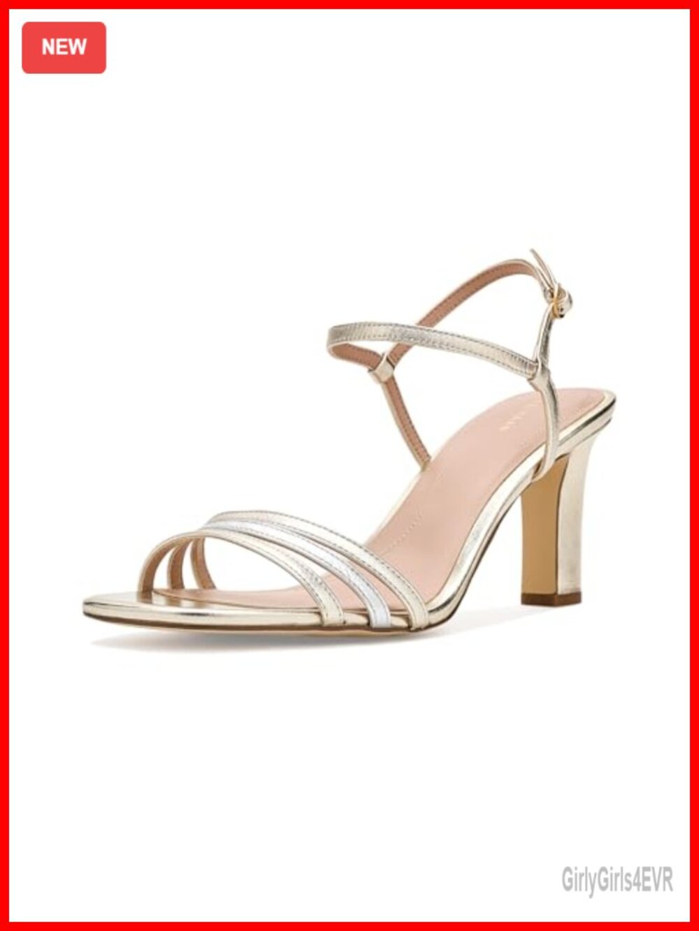 Women's Michelina Strappy Slingback Heeled Sandals Leather Formal Dress
